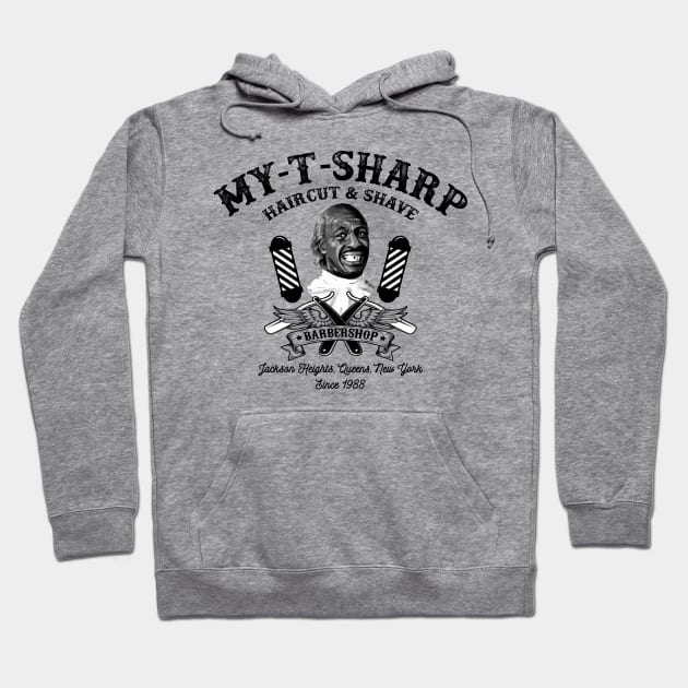 My-T-Sharp Barbershop Hoodie by Alema Art